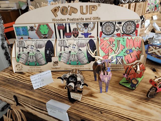 Pop up postcards