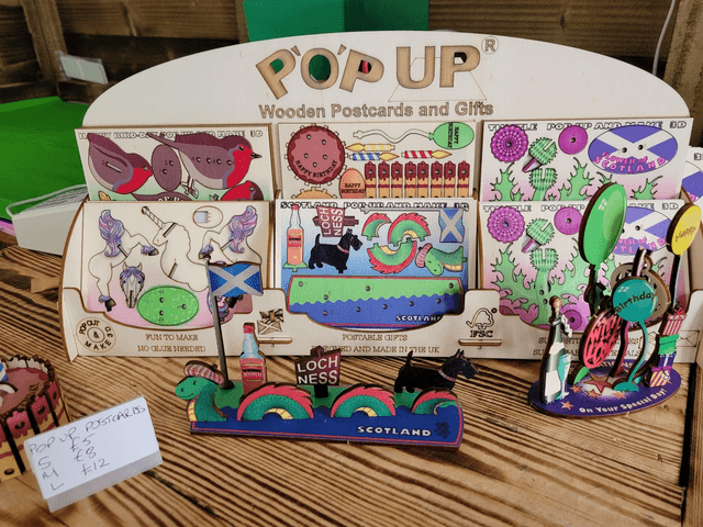 Pop up postcards